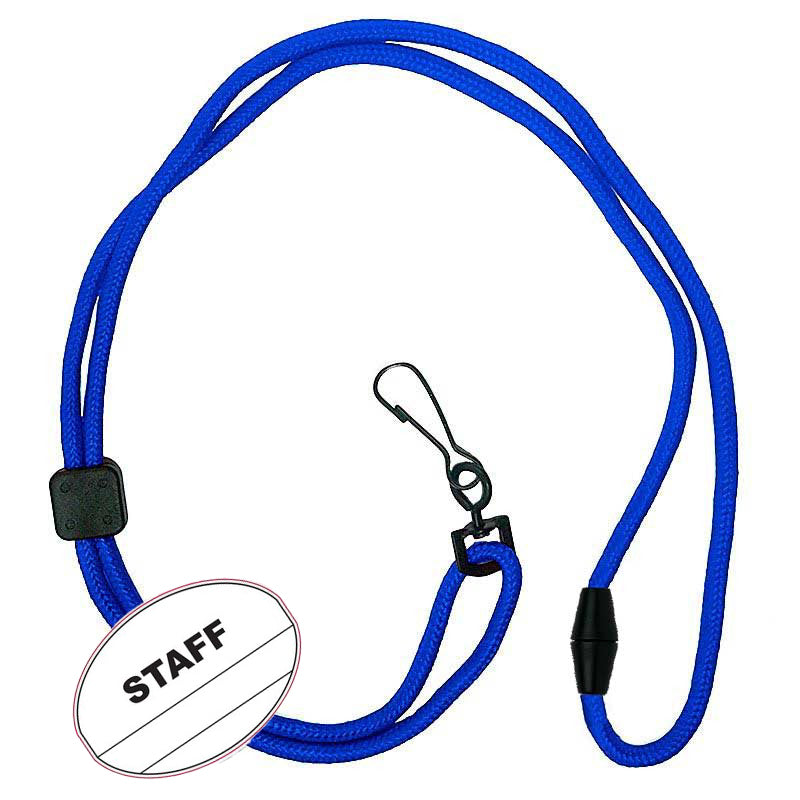 Staff Oval Name Tag Breakaway Lanyard