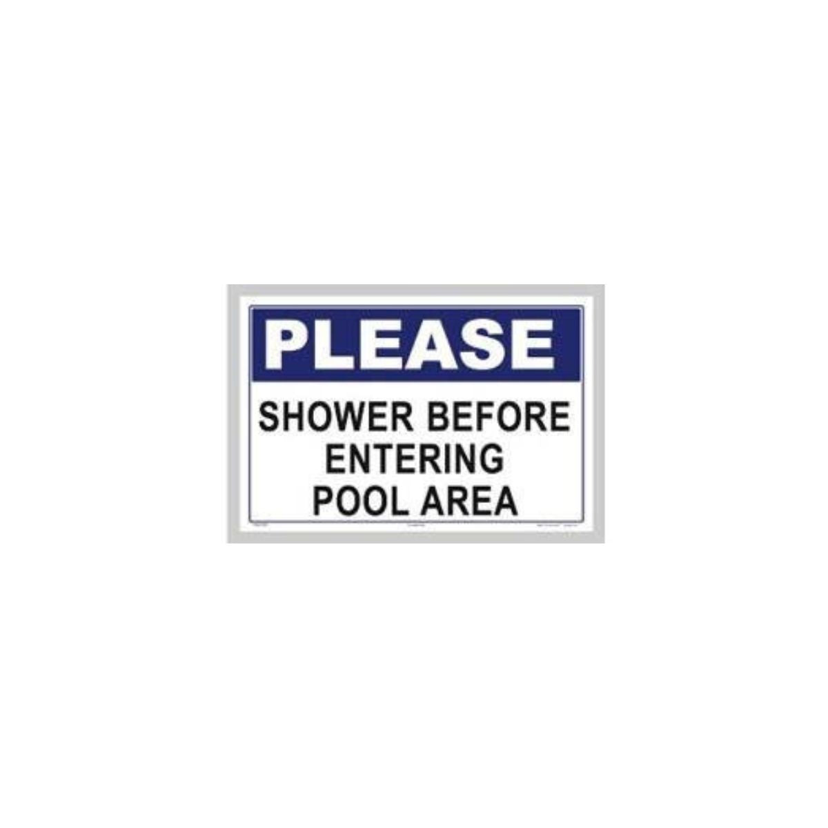 Please Shower Sign