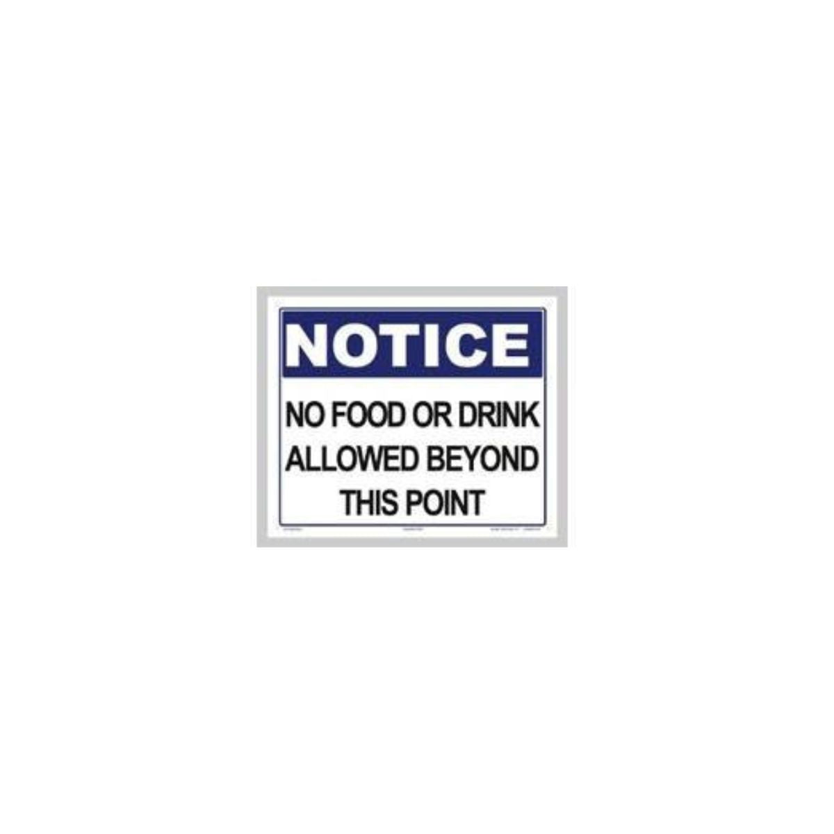 No Food Or Drink Sign