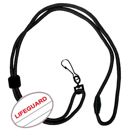 Lifeguard Oval Name Tag Breakaway Lanyard
