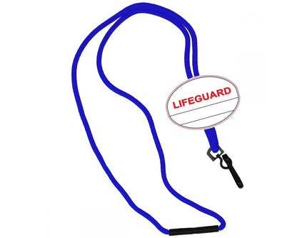 Lifeguard Oval Name Tag Breakaway Lanyard