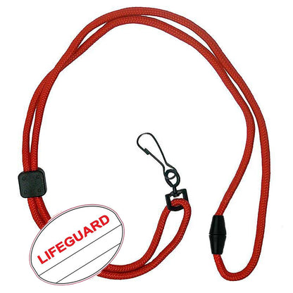 Lifeguard Oval Name Tag Breakaway Lanyard
