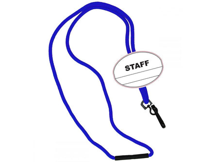 Staff Oval Name Tag Breakaway Lanyard