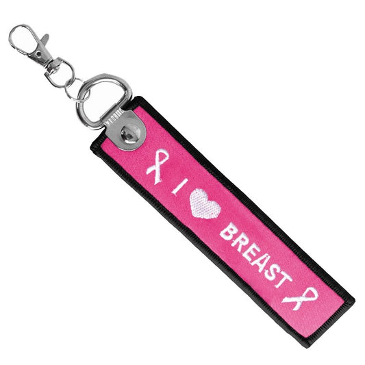 I Love Breast Bag Tag