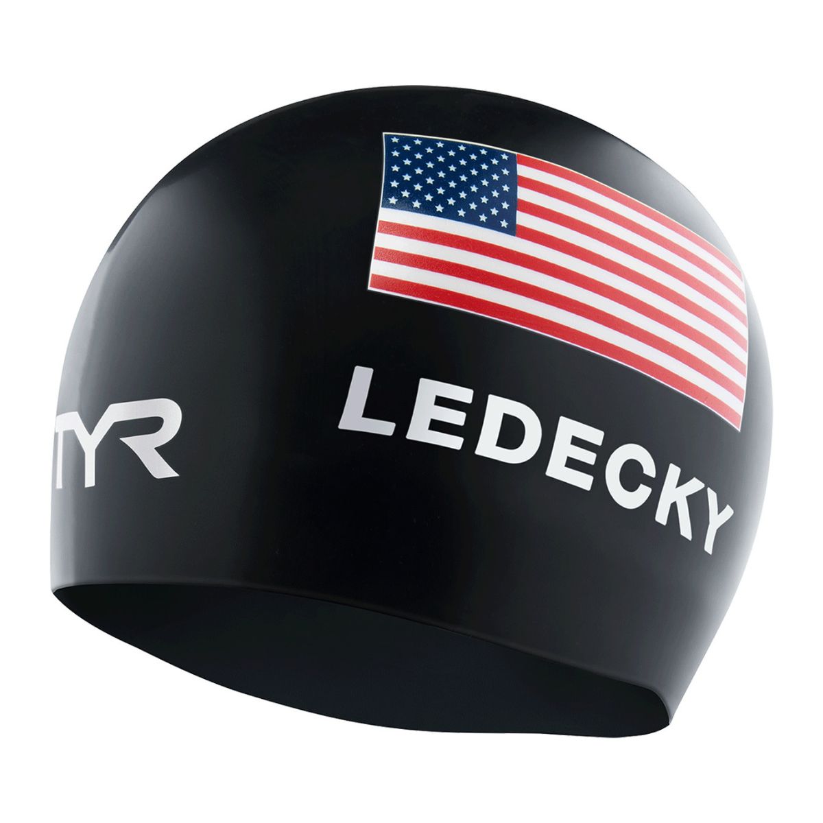 TYR USA Silicone Swim Cap Ledecky