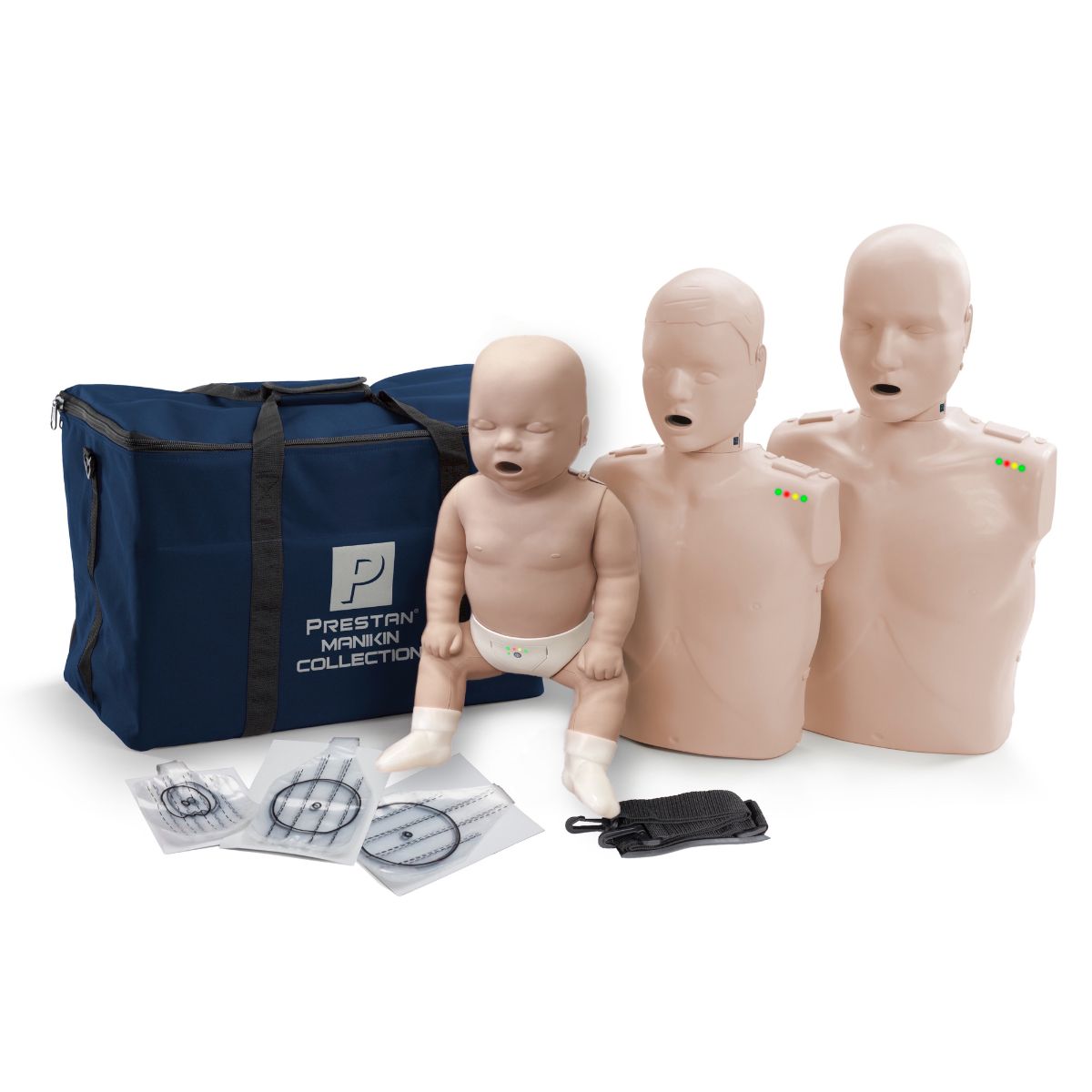 Prestan Professional Collection-(1 child/1 infant/1 adult with CPR & 10 face shields)