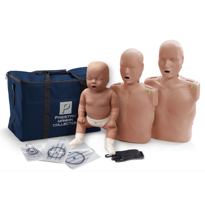 Prestan Professional Collection-(1 child/1 infant/1 adult with CPR & 10 face shields)