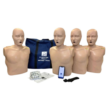 Prestan Professional Adult Series 2000 Manikin with Advanced CPR Feedback, 4-Pack