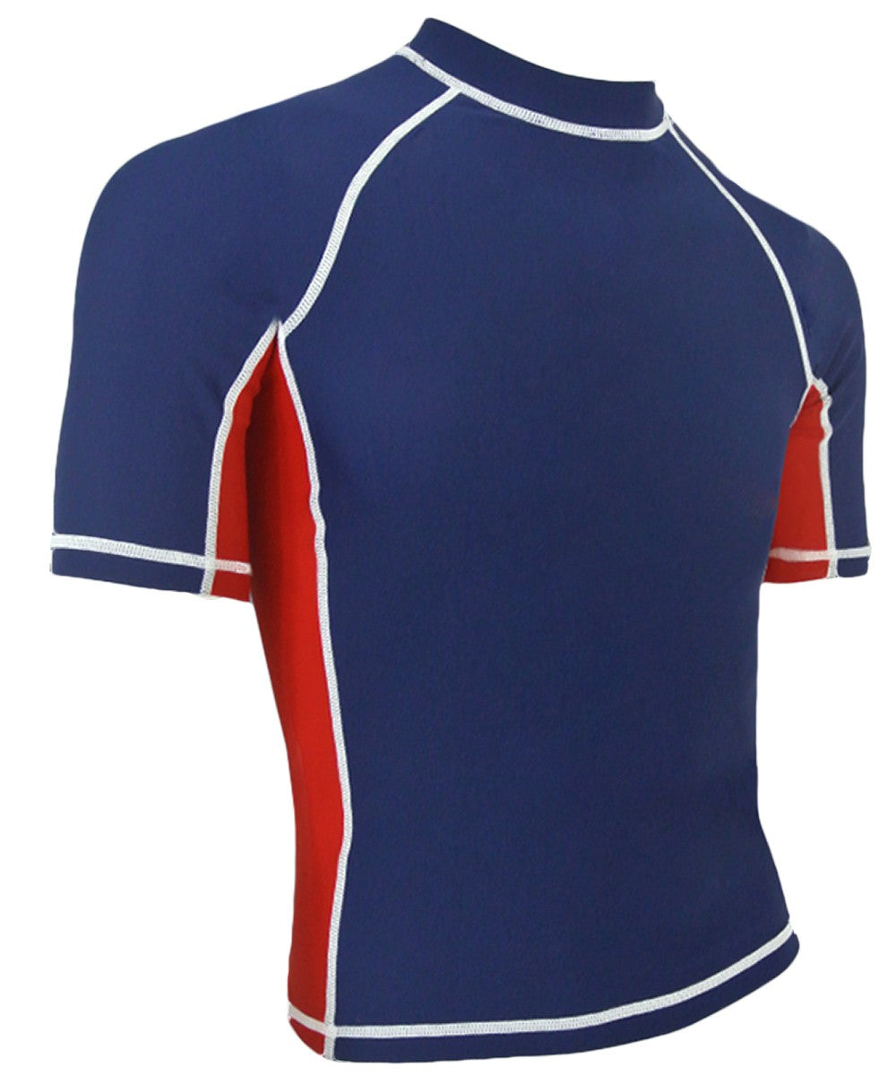 RISE Solid Short Sleeve Splice Rashguard