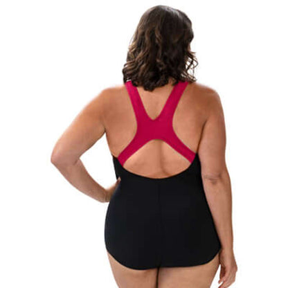 Dolfin Women's Color Block Conservative Lap Suit