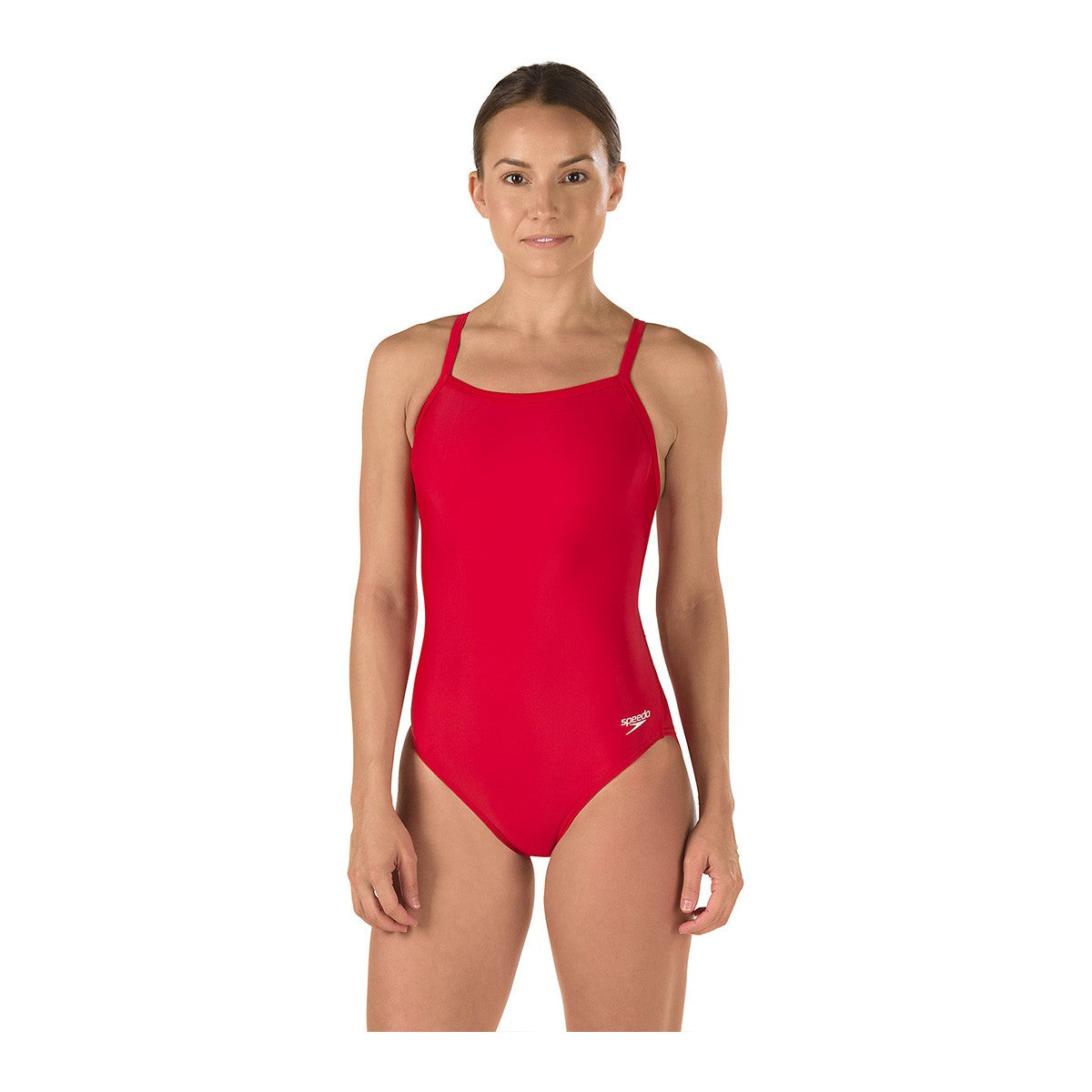 Speedo Solid Flyback Swimsuit