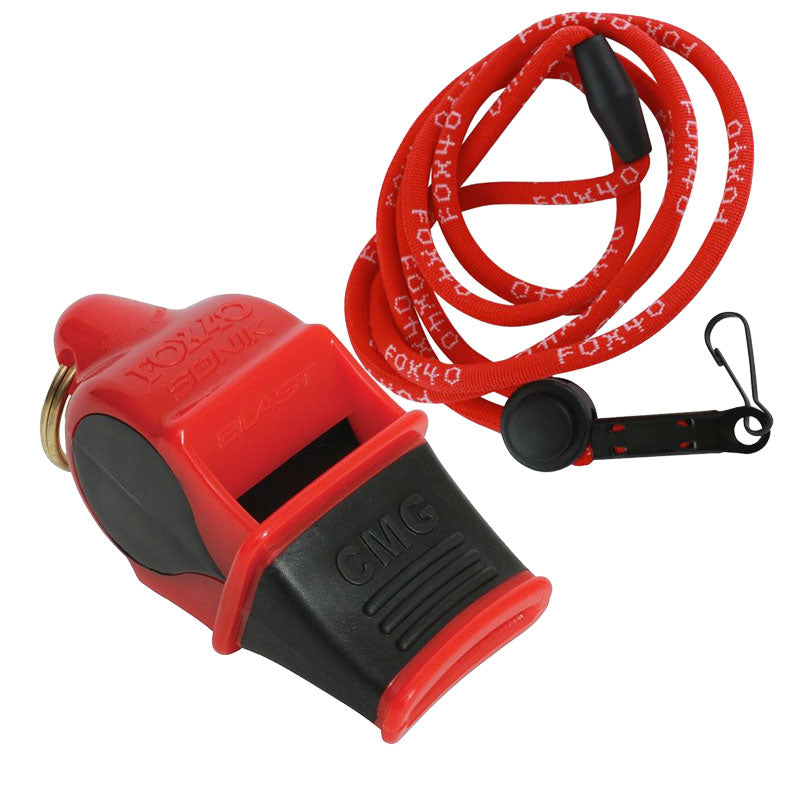 Fox 40 Sonik Blast CMG Whistle with Breakaway Lanyard