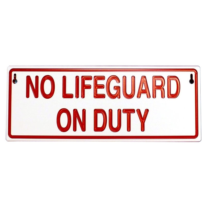 Reversible Lifeguard On/Off Duty Sign