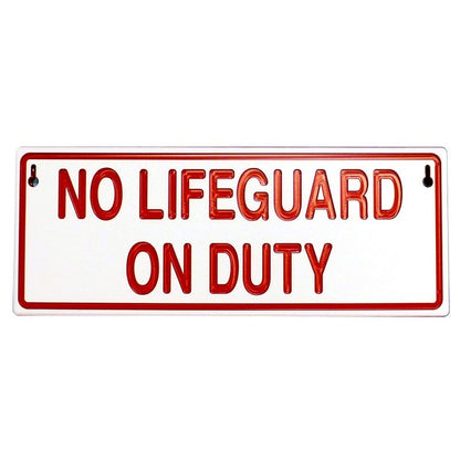 Reversible Lifeguard On/Off Duty Sign