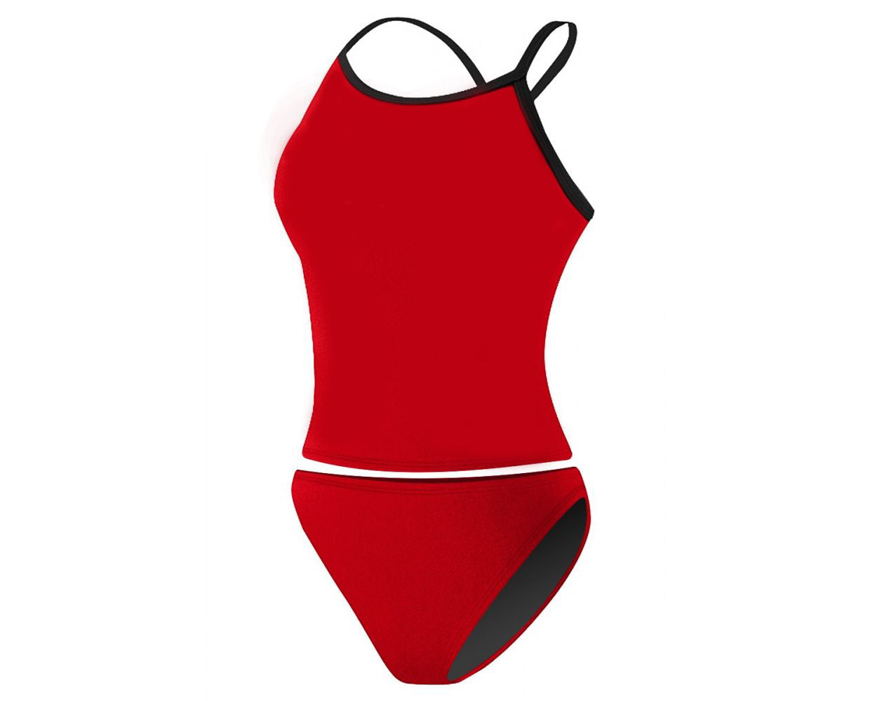 RISE Solid Poly 2-Piece Color Trip Tankini